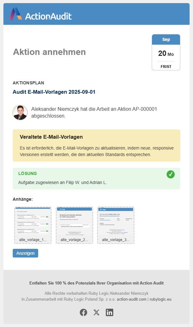 E-Mail-Vorlage