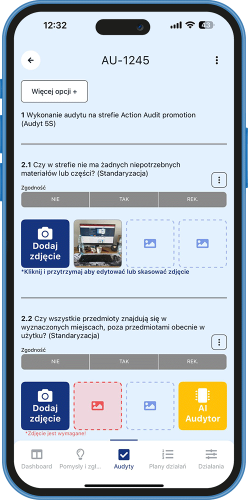 Analizuj zdjęcia pod kątem niezgodności