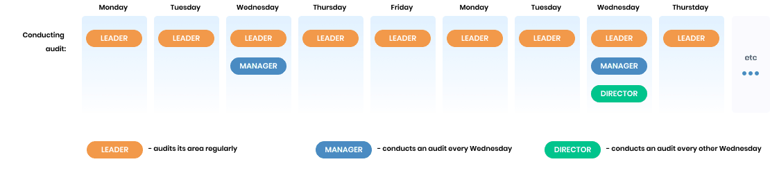 Sample schedule of multilayer LPA audits