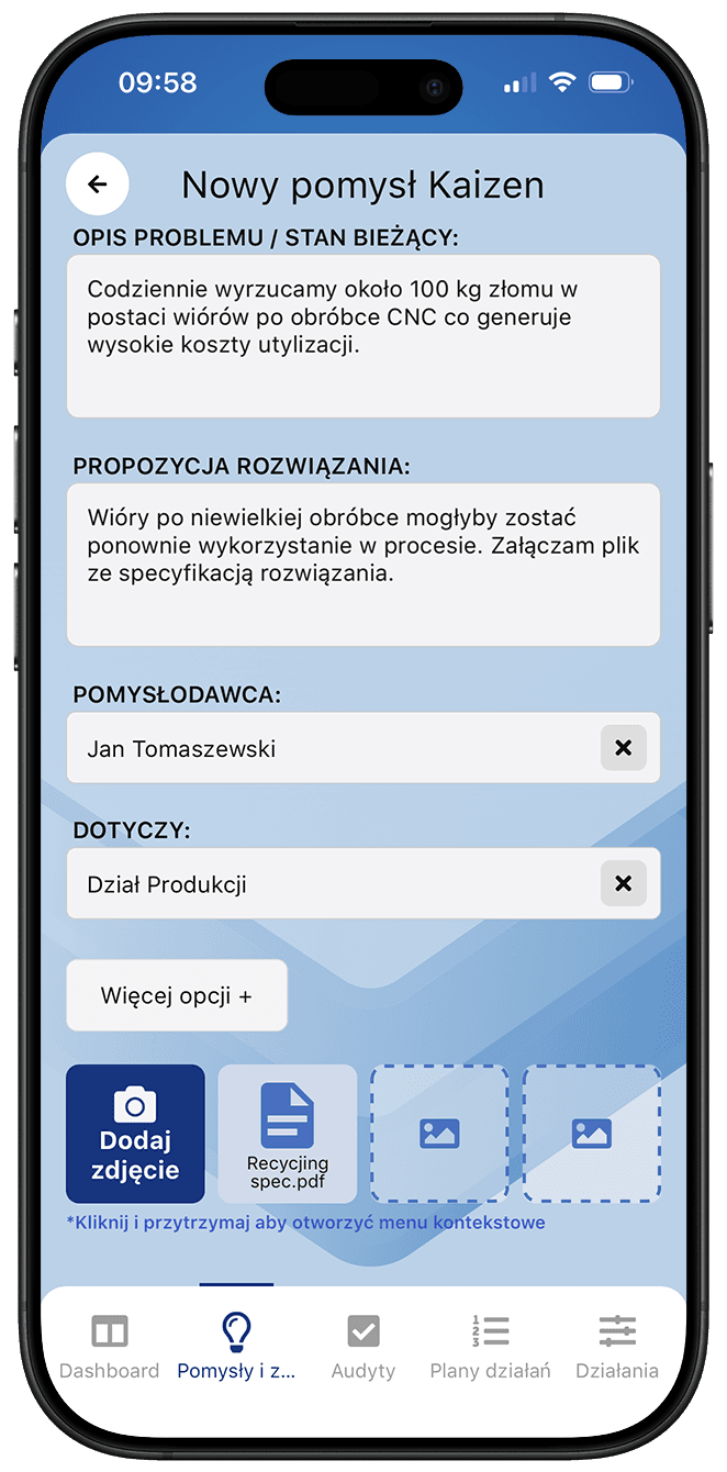Narzędzie do rejestracji zgłoszeń
