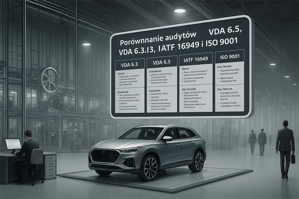 Porównanie audytów VDA 6.3, VDA 6.5, IATF 16949 oraz ISO 9001