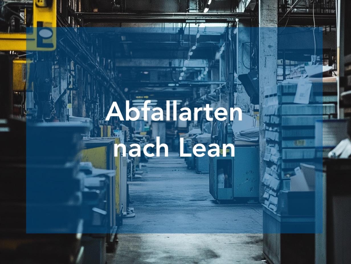 Abfallarten im Lean Manufacturing und Wie Man Sie Reduzieren Kann?