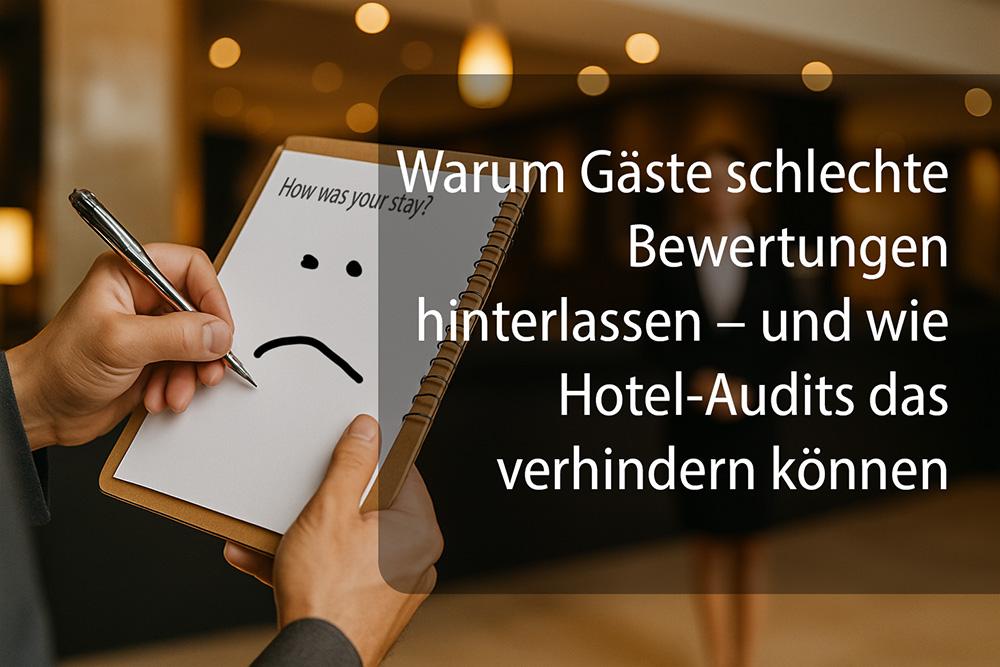 Warum Gäste schlechte Bewertungen hinterlassen – und wie Hotel-Audits das verhindern können
