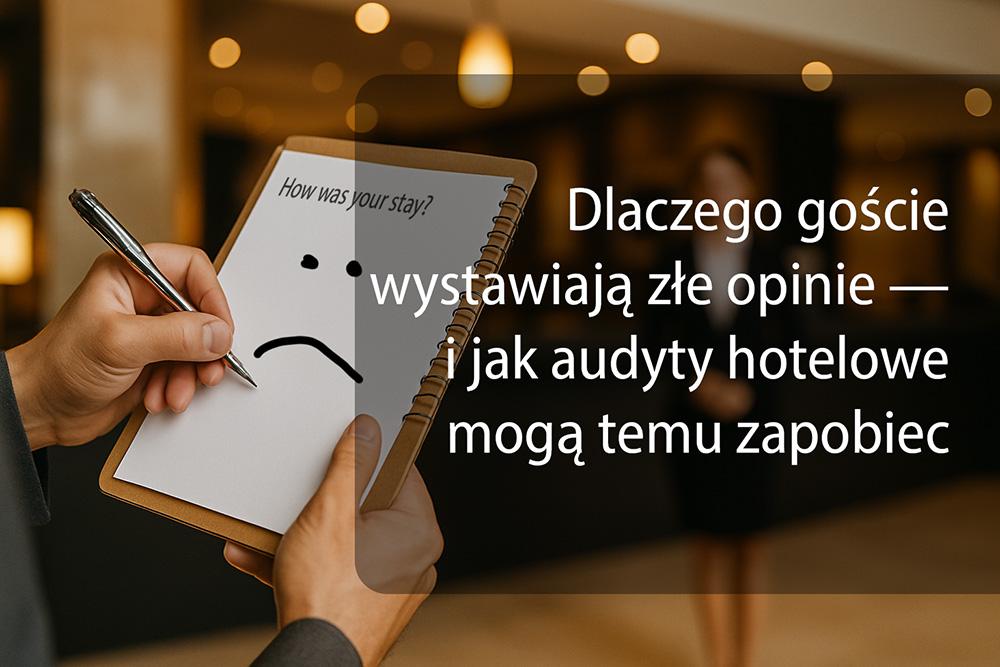 Dlaczego goście wystawiają złe opinie — i jak audyty hotelowe mogą temu zapobiec