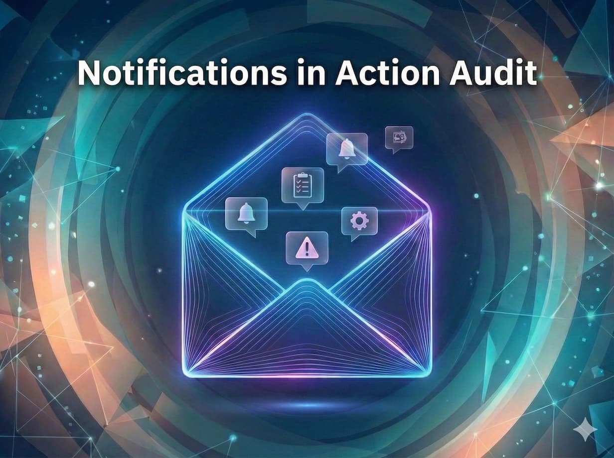 How are users notified about audits and corrective activities?