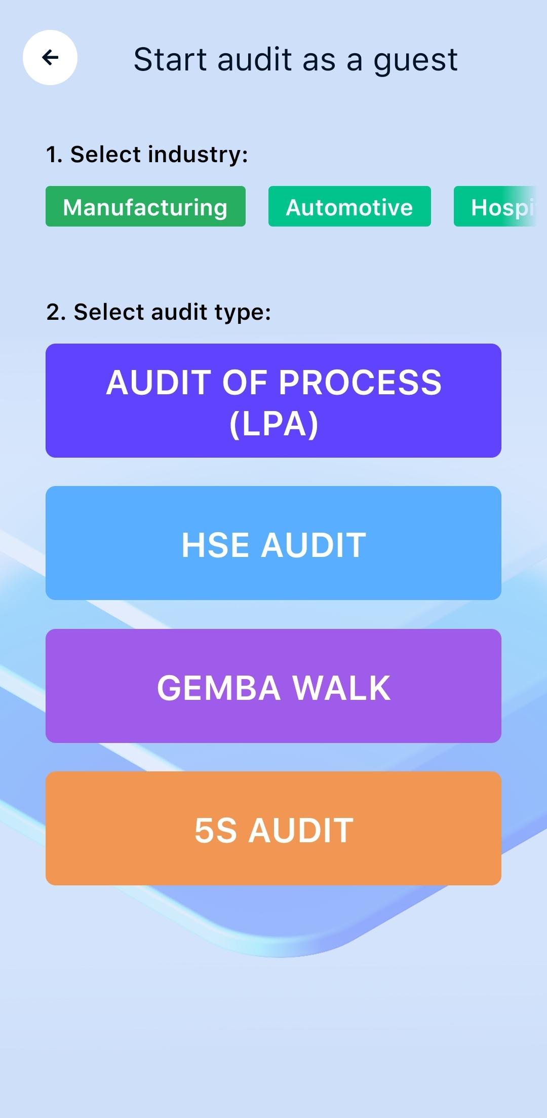 Conduct audit as guest