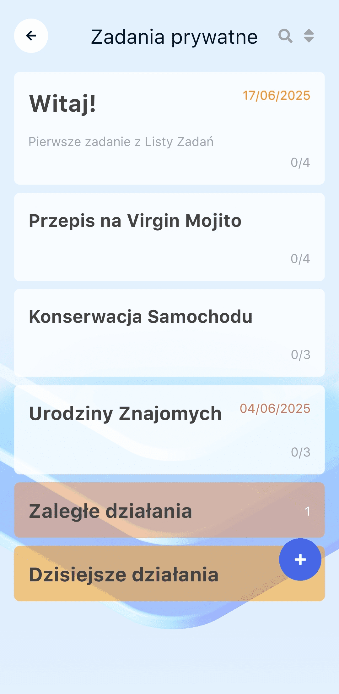 Prywatna lista zadań