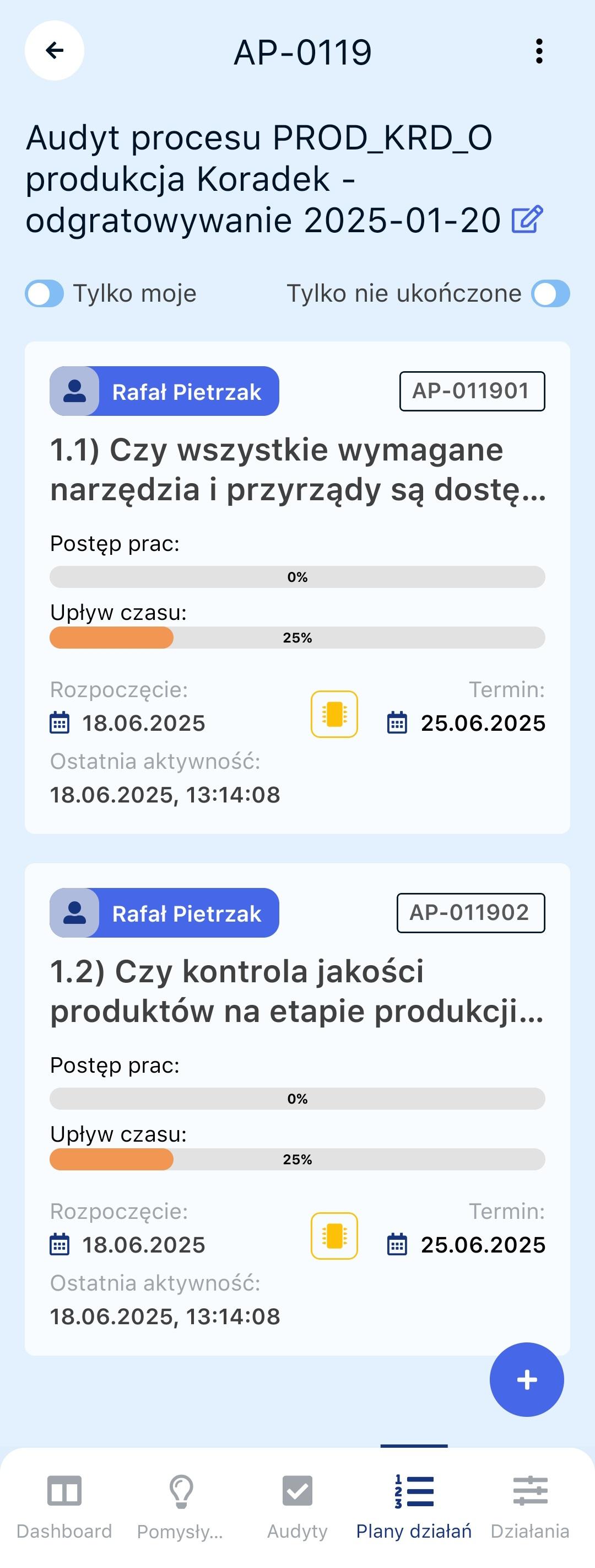 Plan działań