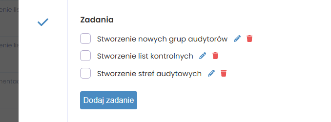 Dodanie zadania