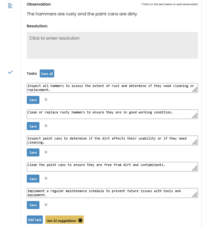 AI Suggestions
