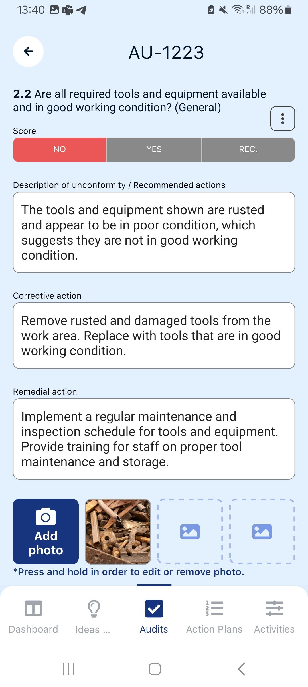 AI auditor answer