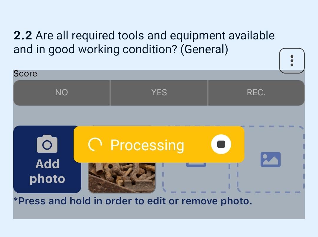 AI auditor processing