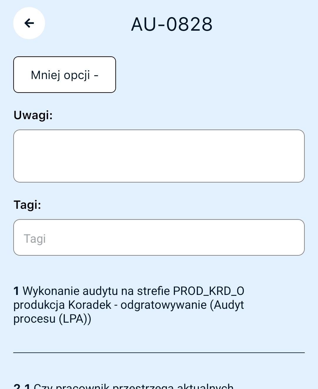 Więcej opcji