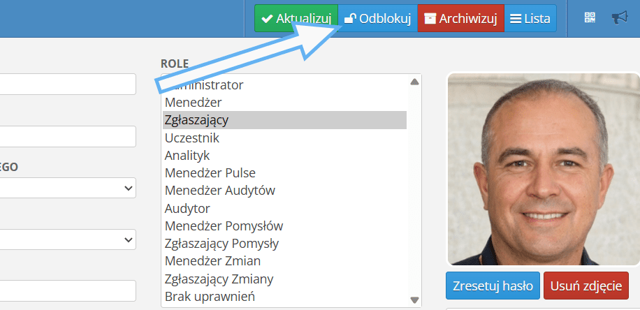 Odblokowanie konta