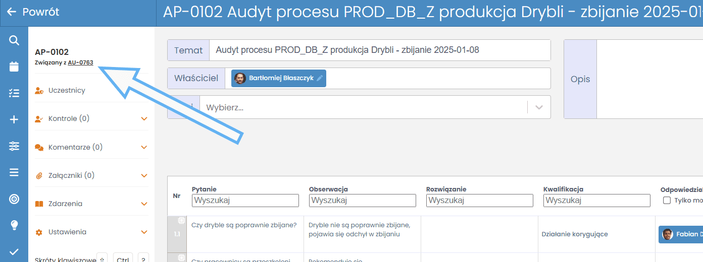 Przejście do audytu