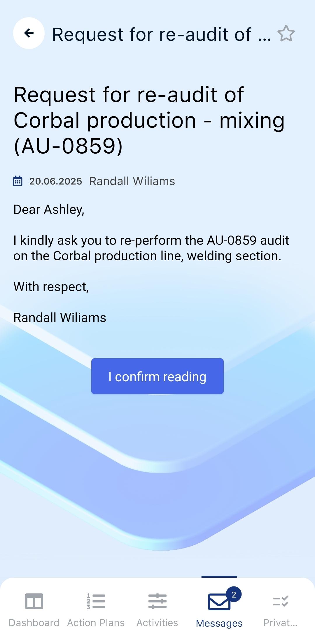 Message details