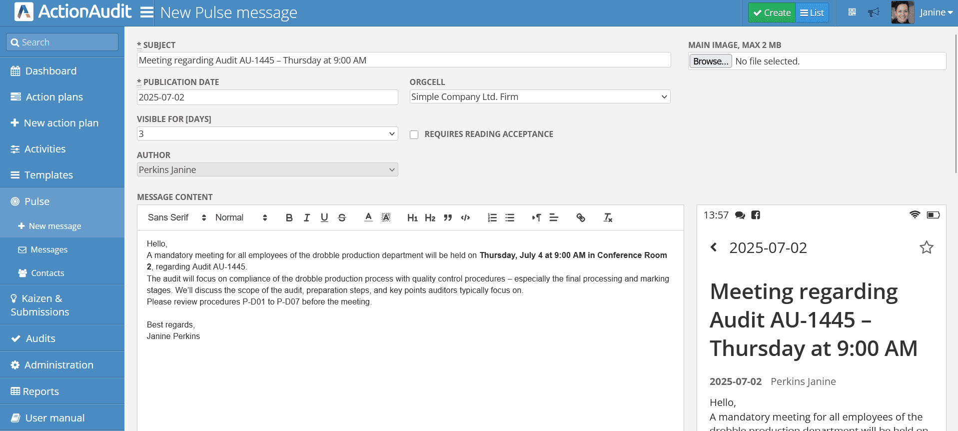 New Message