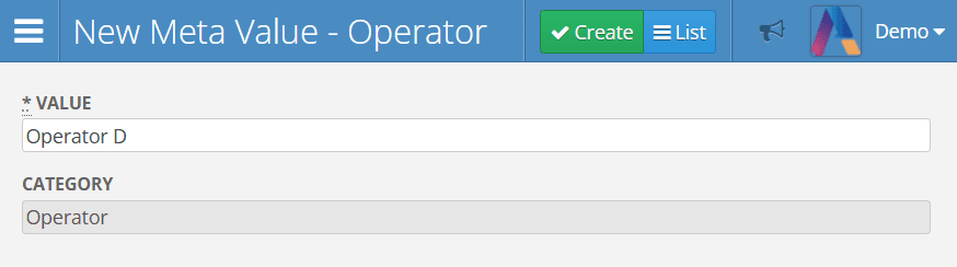 Adding a New Dictionary Value