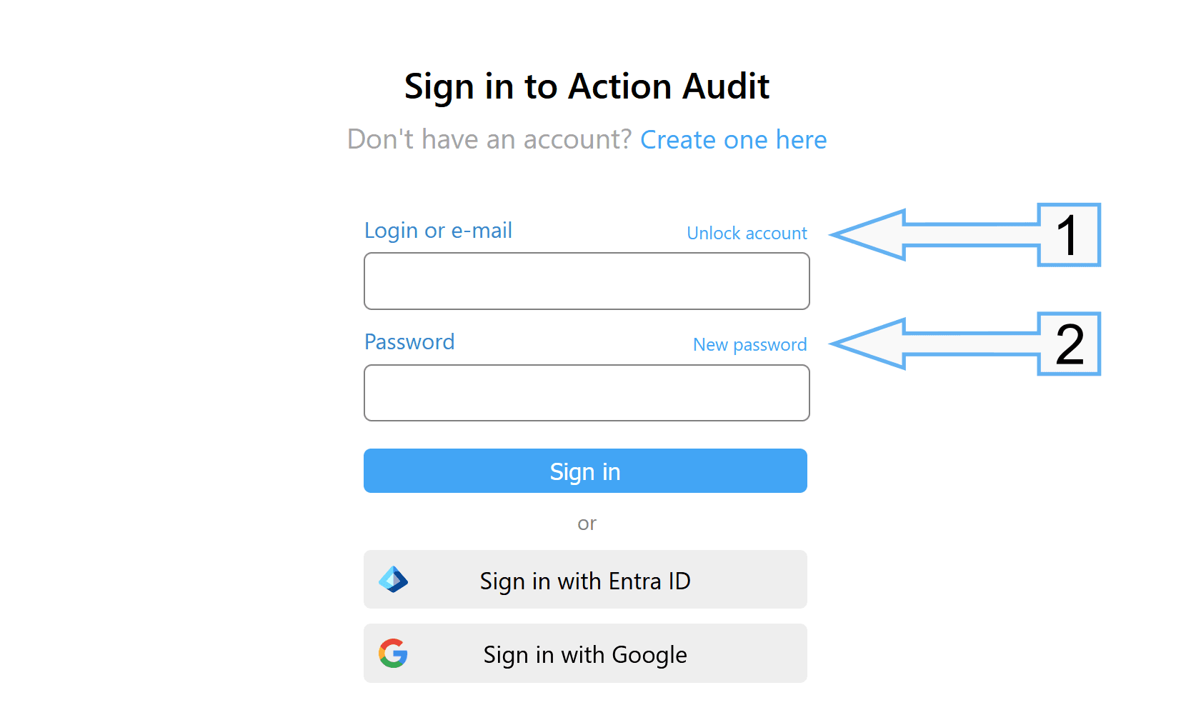 Login form