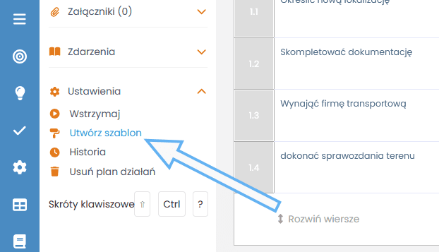Stworzenie szablonu