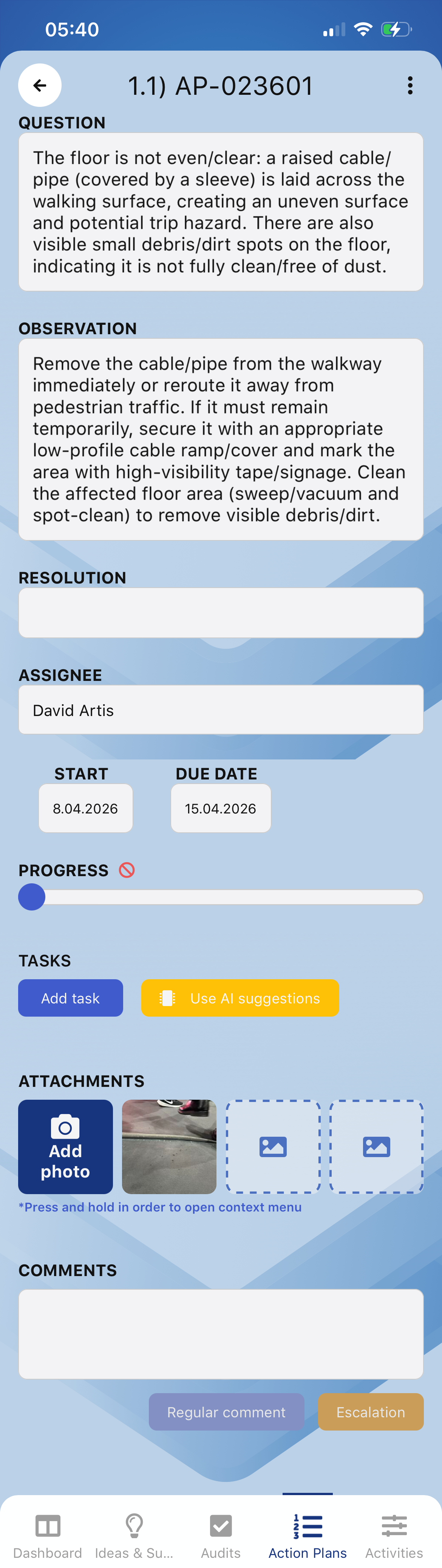 Activity view
