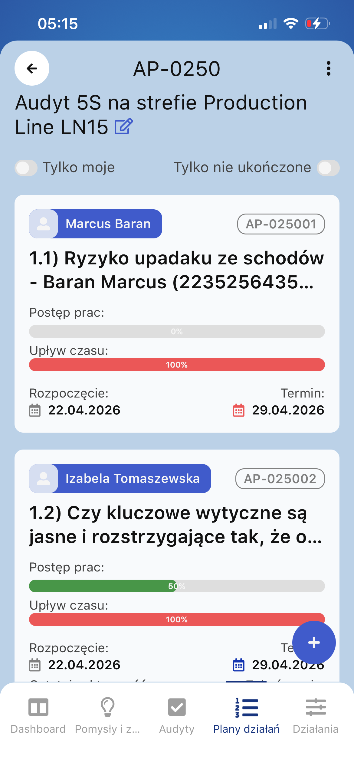 Plan działań