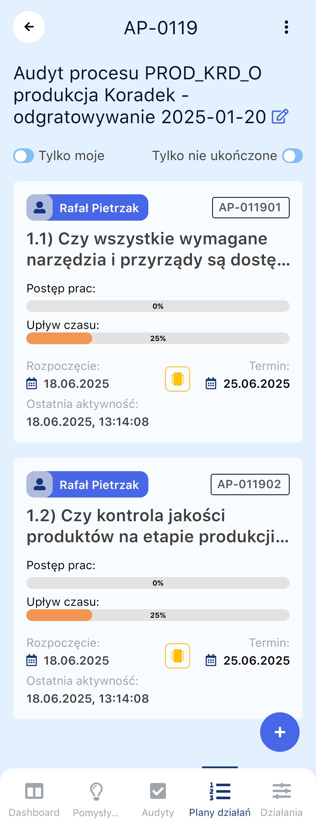 Plan działań