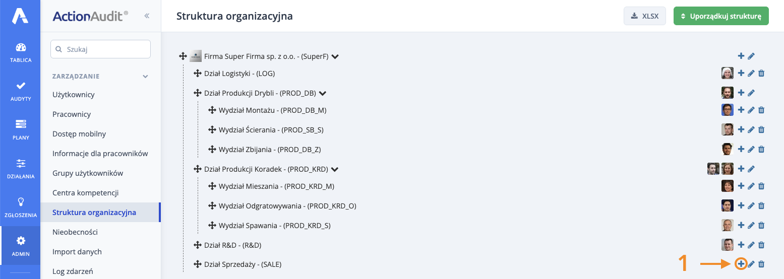 Dodawanie nowej komorki