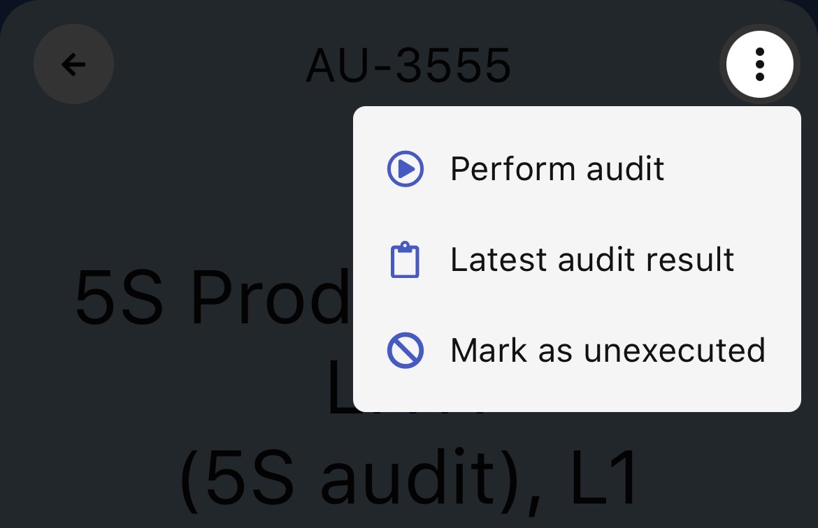 latest audit result