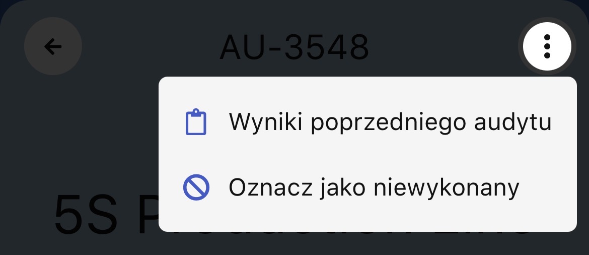 wyniki poprzedniego audytu