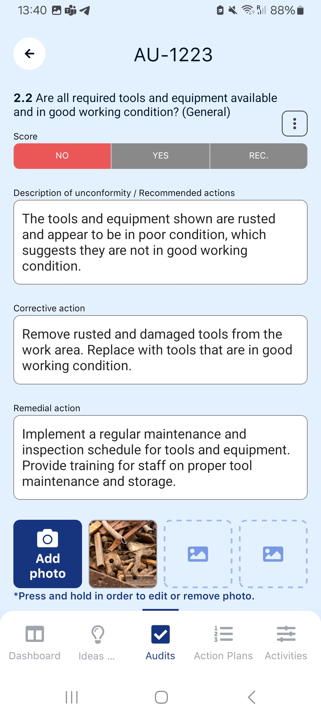 AI auditor answer