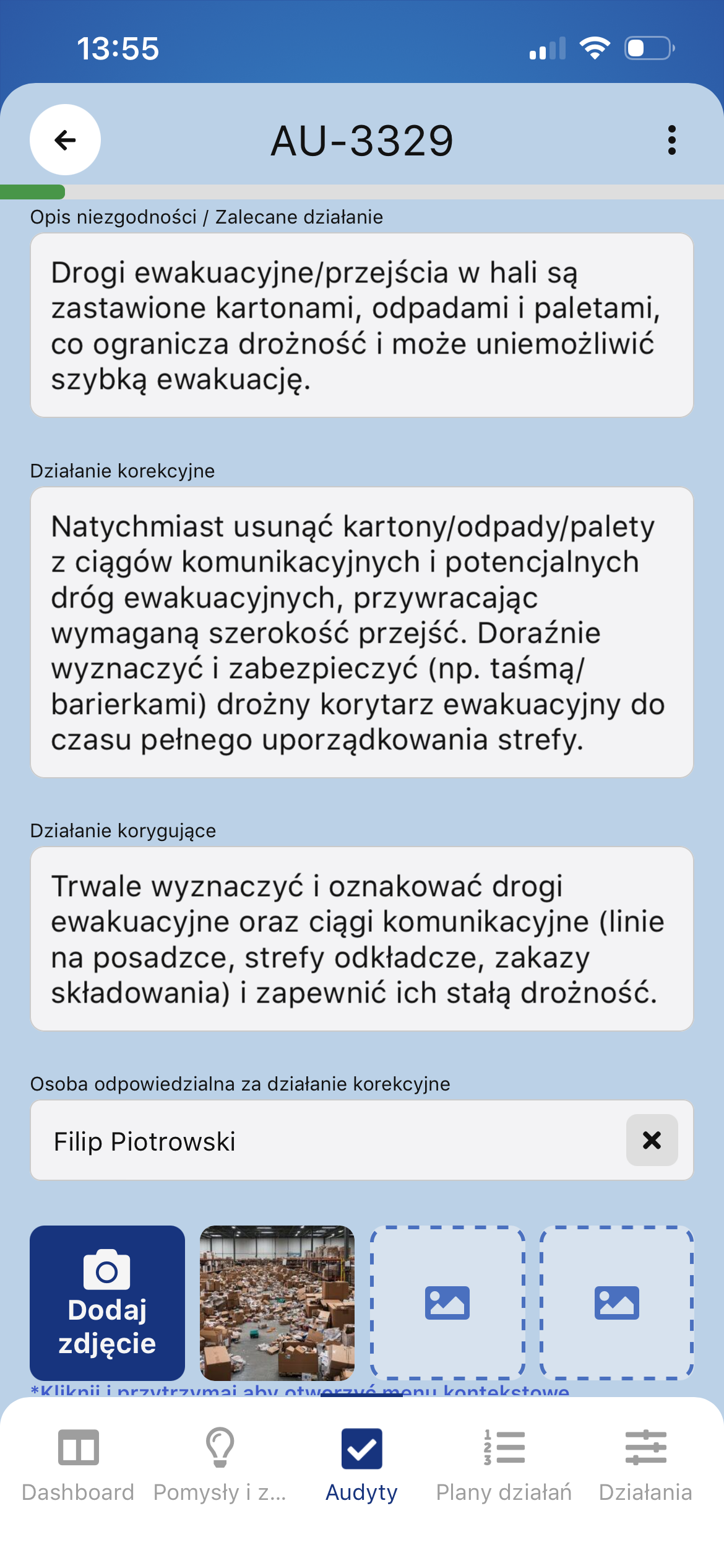 Odpowiedź udzielona przez Audytora AI