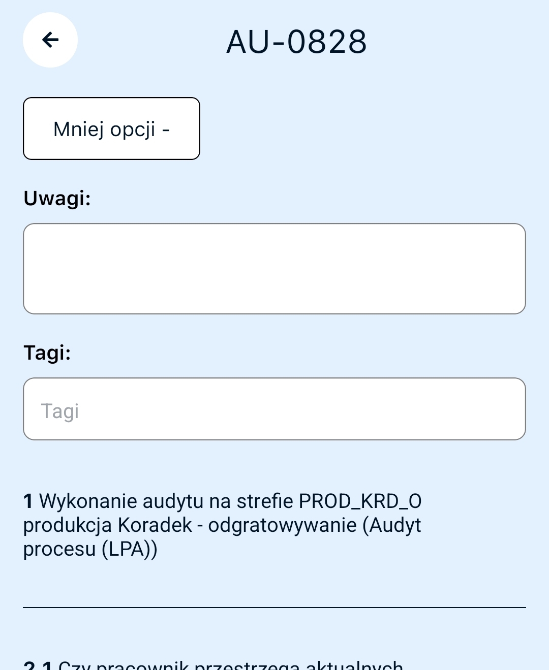 Więcej opcji