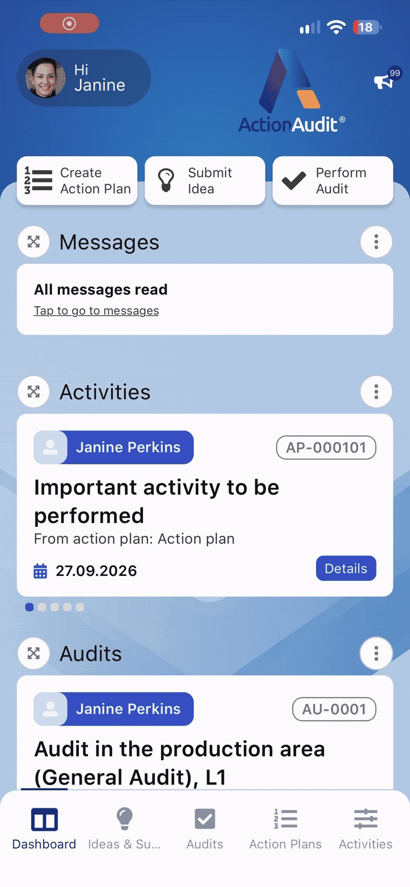 Dashboard personalization