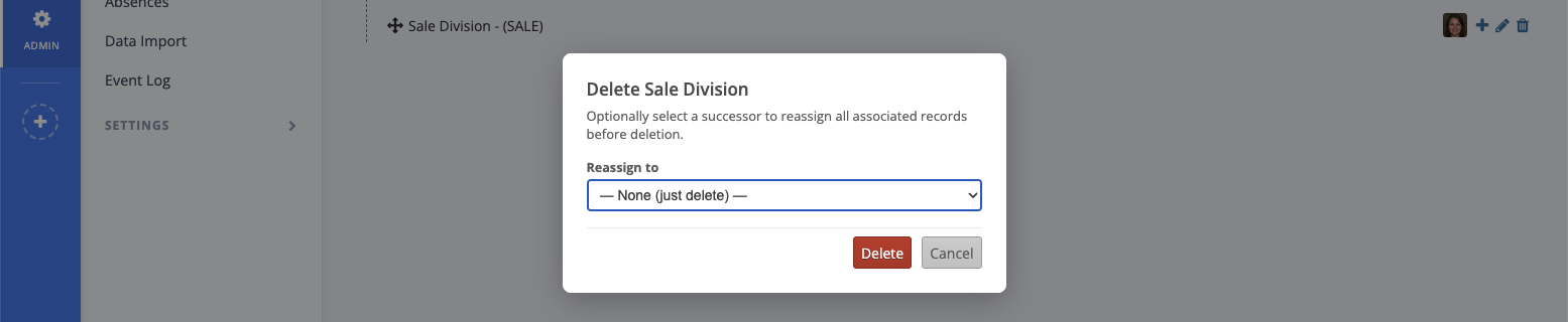 Removing organizational cell 2