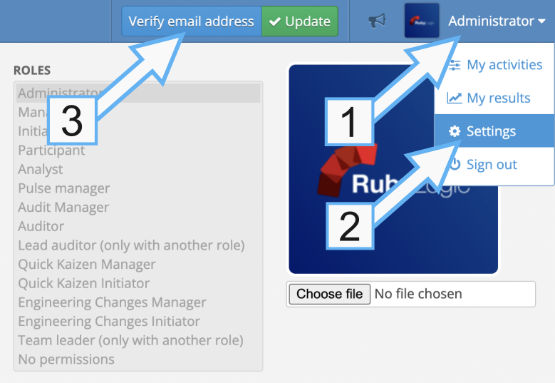 Verify button