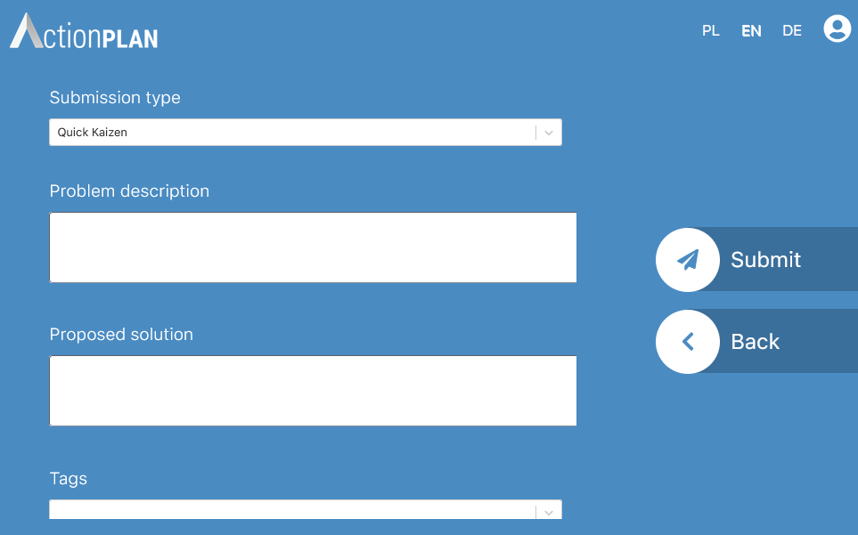 Example of adding a submission