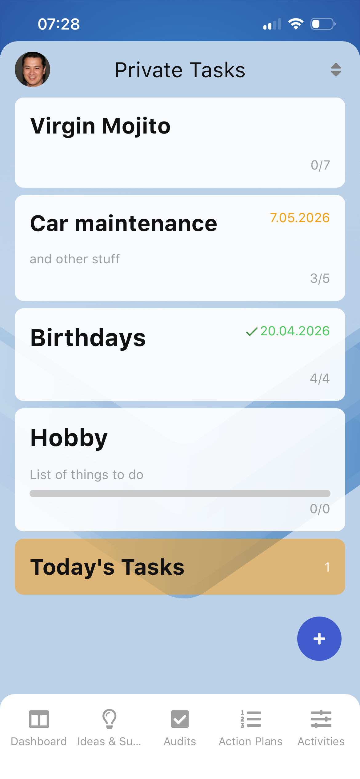 Task list