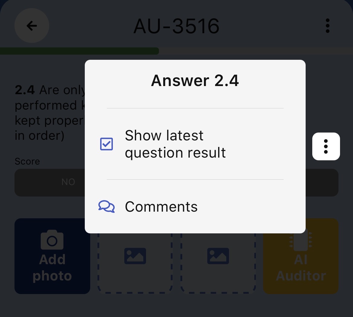 previous question result