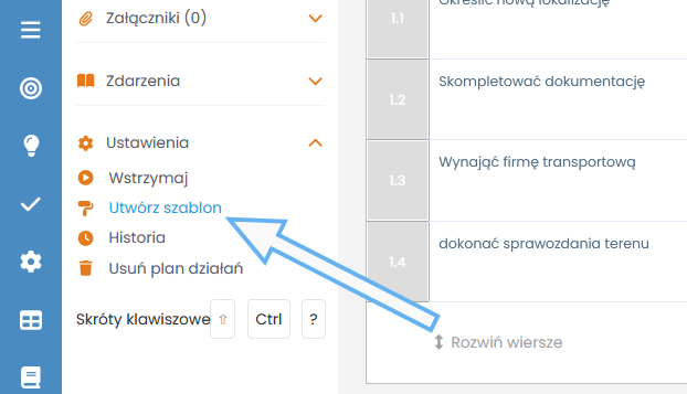 Stworzenie szablonu